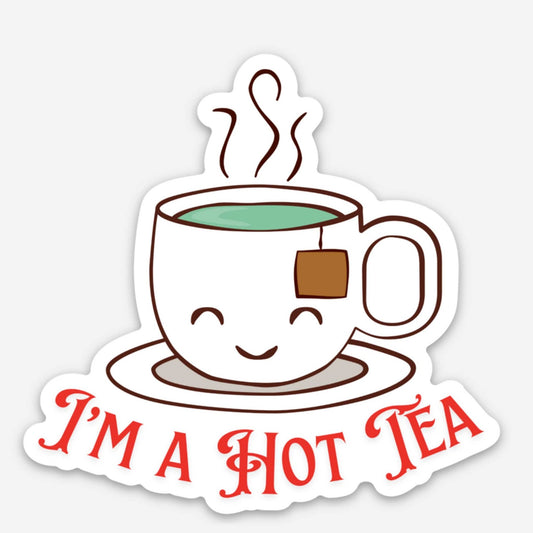 I'm A Hottie Funny Tea Sticker-Decorative Stickers-Thrum State