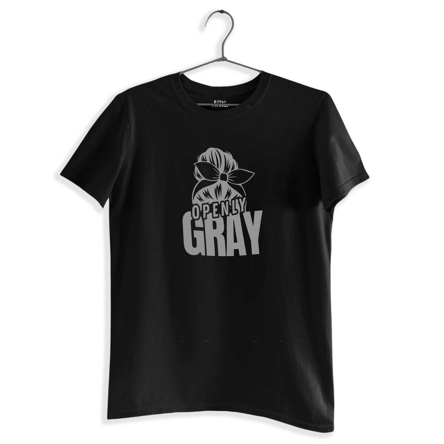 Openly Gray Unisex Organic Cotton T-Shirt Made In The USA-T-shirts-Black-S-Thrum State