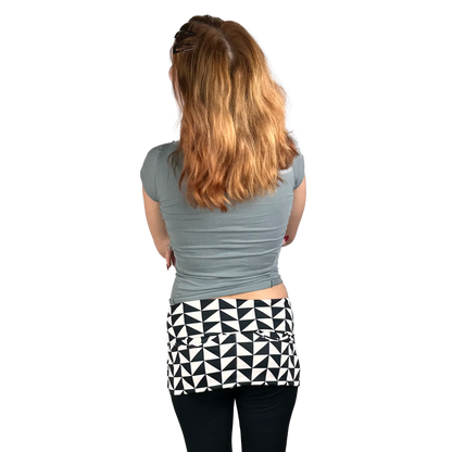 P05K™ | Black Triangles Ponte De Roma Waist Pockets-Waist Pockets-Thrum State