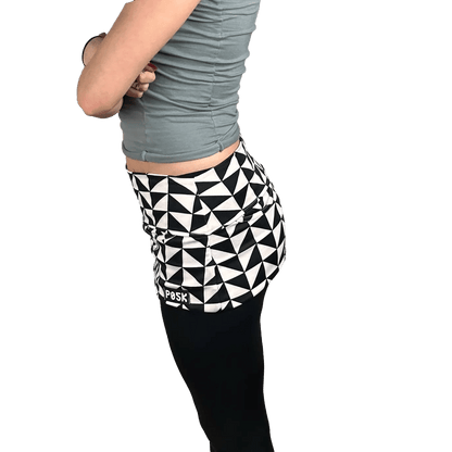 P05K™ | Black Triangles Ponte De Roma Waist Pockets-Waist Pockets-Thrum State