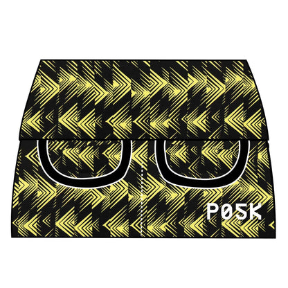 P05K™ | Yellow Zig Zag Utility Belt Skirt-Waist Pockets-XS-Yellow Zig Zag-Same As Waistband-Thrum State