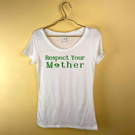 Respect Your Mother Women's Tri-Blend Scoop Neck Eco-Shirt-T-Shirts-S-Hagsters