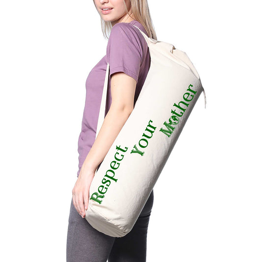 Respect Your Mother Organic Canvas Yoga Bag-Yoga Bag-Thrum State