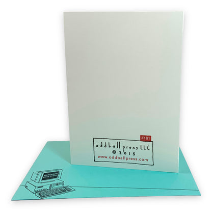 Technology gets better every year. So do you. Letterpress Card & Matching Envelope-Greeting & Note Cards-Thrum State